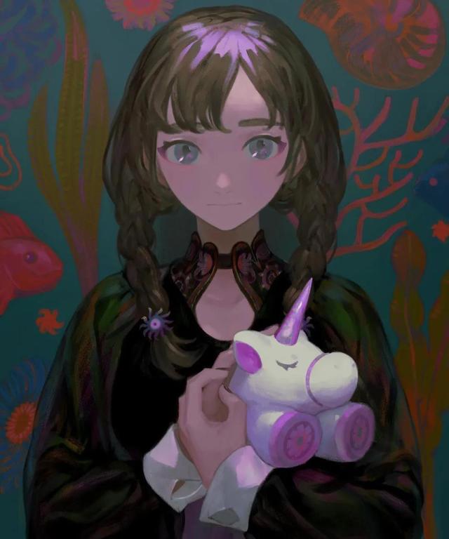 76张动漫插画,画中的女孩各有风格