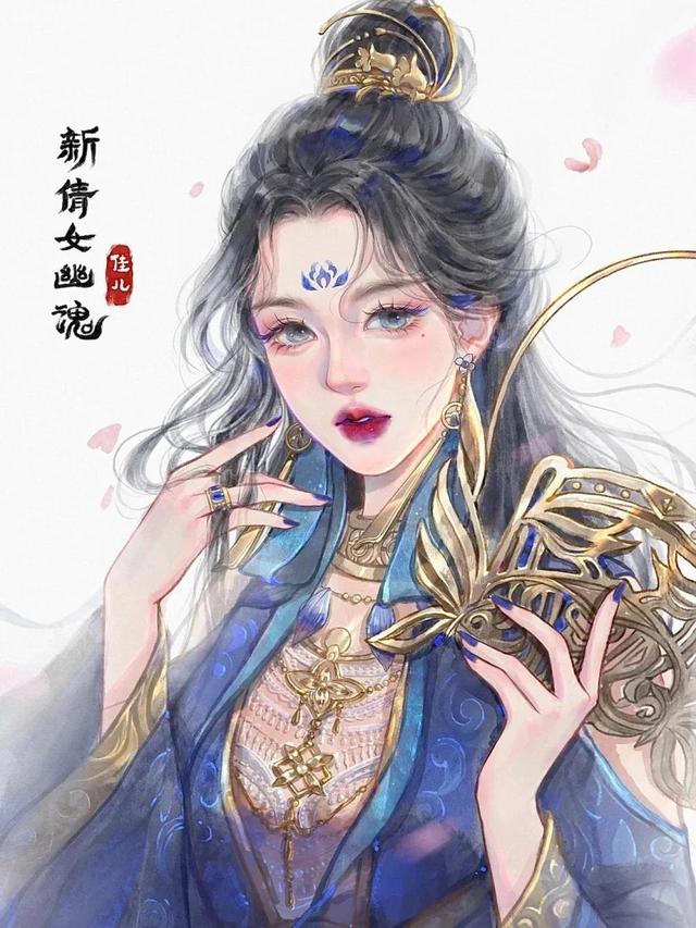 76张动漫插画,画中的女孩各有风格