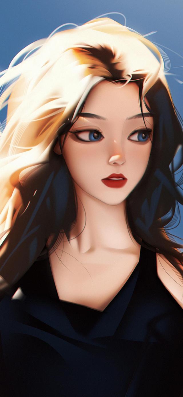 超美氛围感女生插画壁纸,是气质让你独特