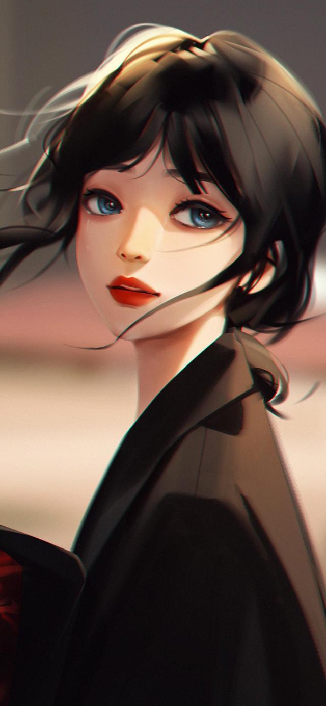 超美氛围感女生插画壁纸,是气质让你独特