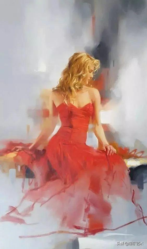 阳光般的美感，美国人体油画中那些青春靓丽的女子