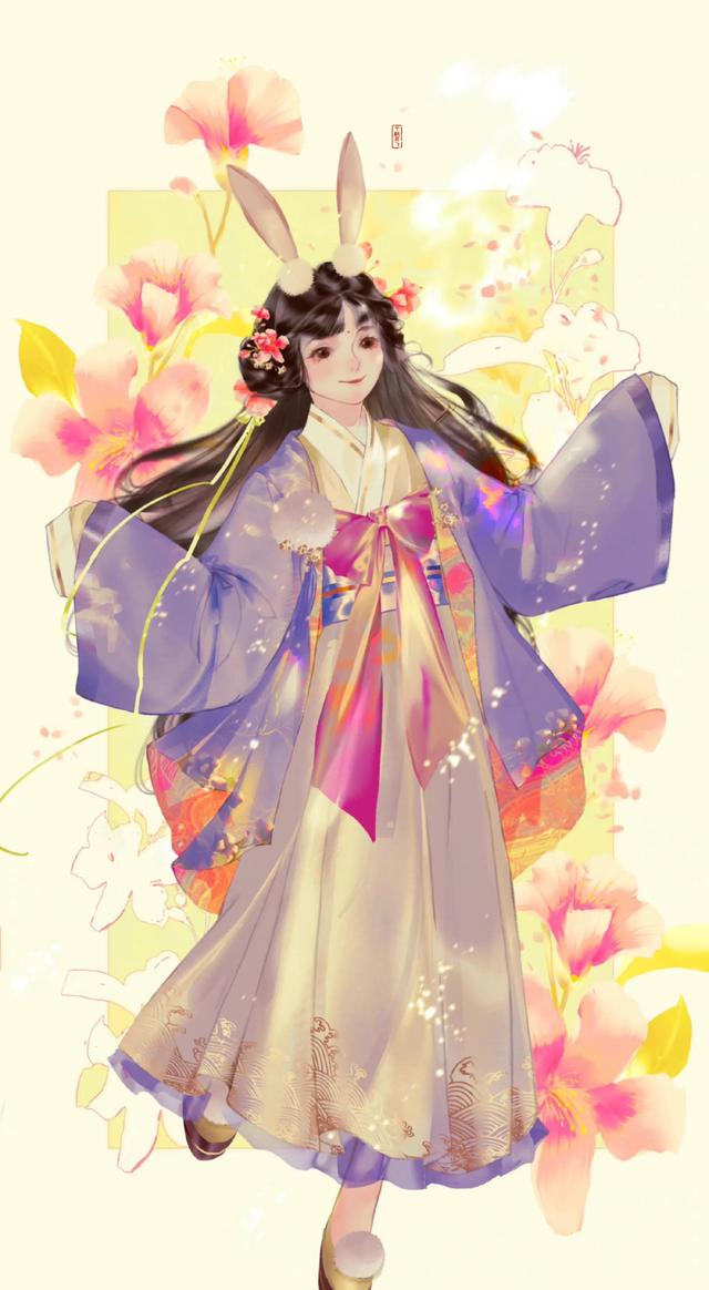 76张动漫插画,画中的女孩各有风格