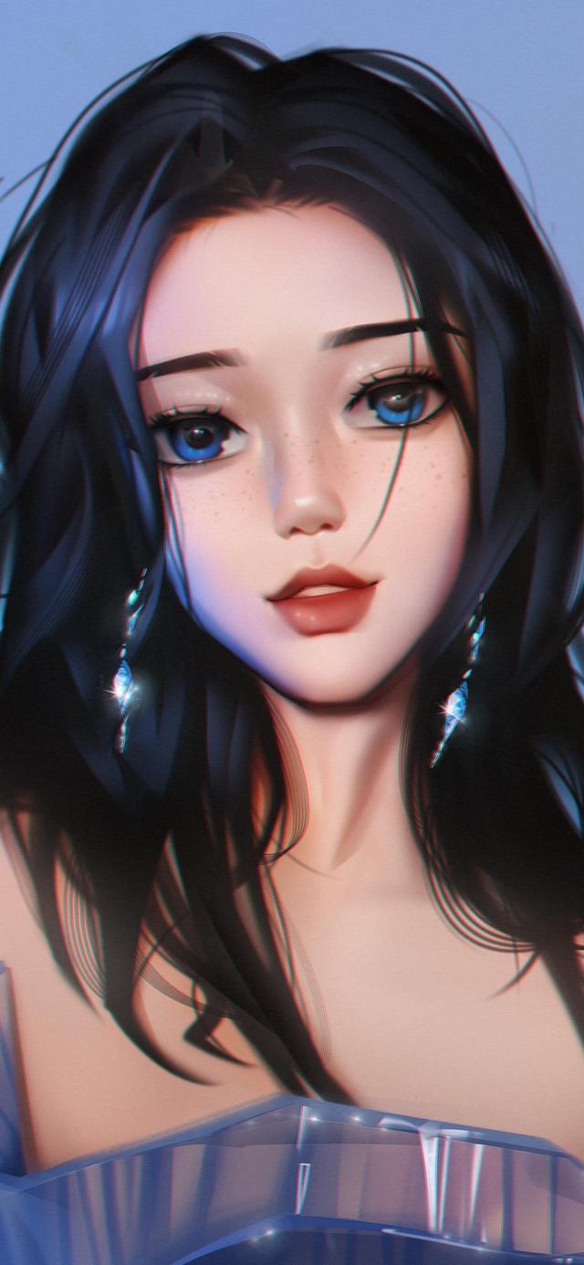 超美氛围感女生插画壁纸,是气质让你独特