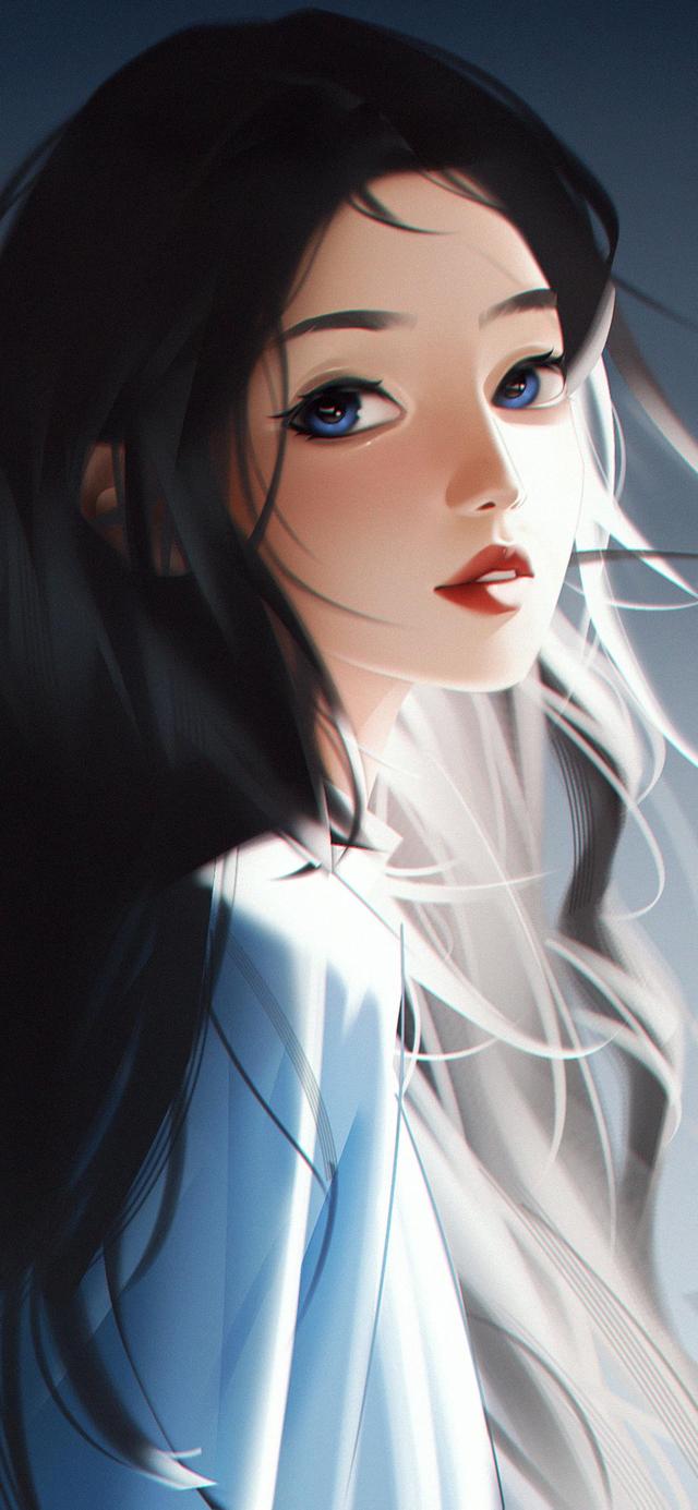 超美氛围感女生插画壁纸,是气质让你独特