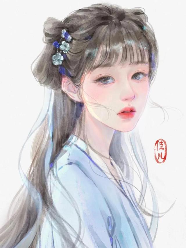 76张动漫插画,画中的女孩各有风格