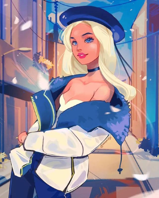 76张动漫插画,画中的女孩各有风格