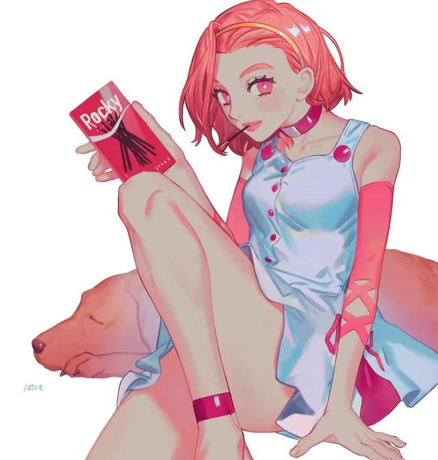 76张动漫插画,画中的女孩各有风格