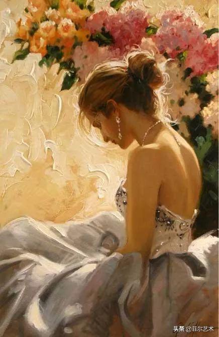 阳光般的美感，美国人体油画中那些青春靓丽的女子