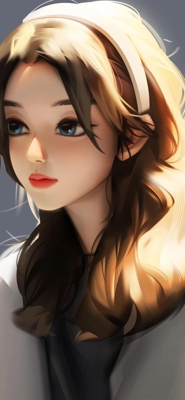 超美氛围感女生插画壁纸,是气质让你独特