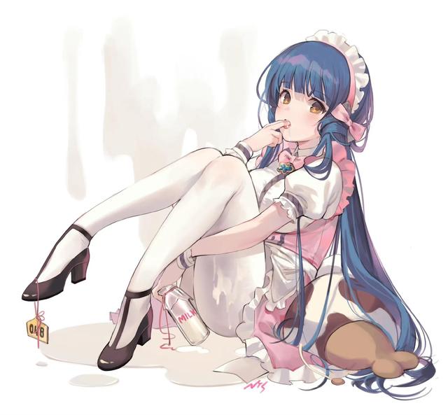 76张动漫插画,画中的女孩各有风格