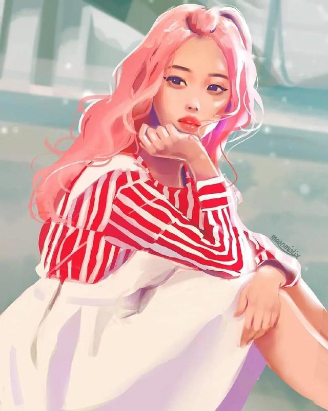 76张动漫插画,画中的女孩各有风格