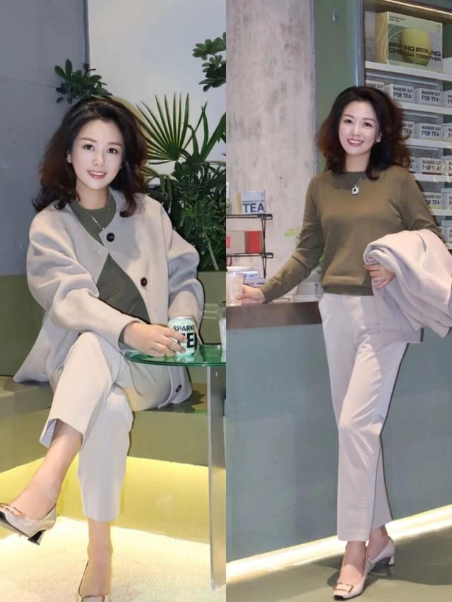 惊艳了时光的50岁妈妈：烫发优雅洋气，打扮有女人味，越看越迷人