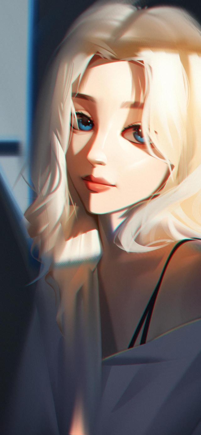 超美氛围感女生插画壁纸,是气质让你独特