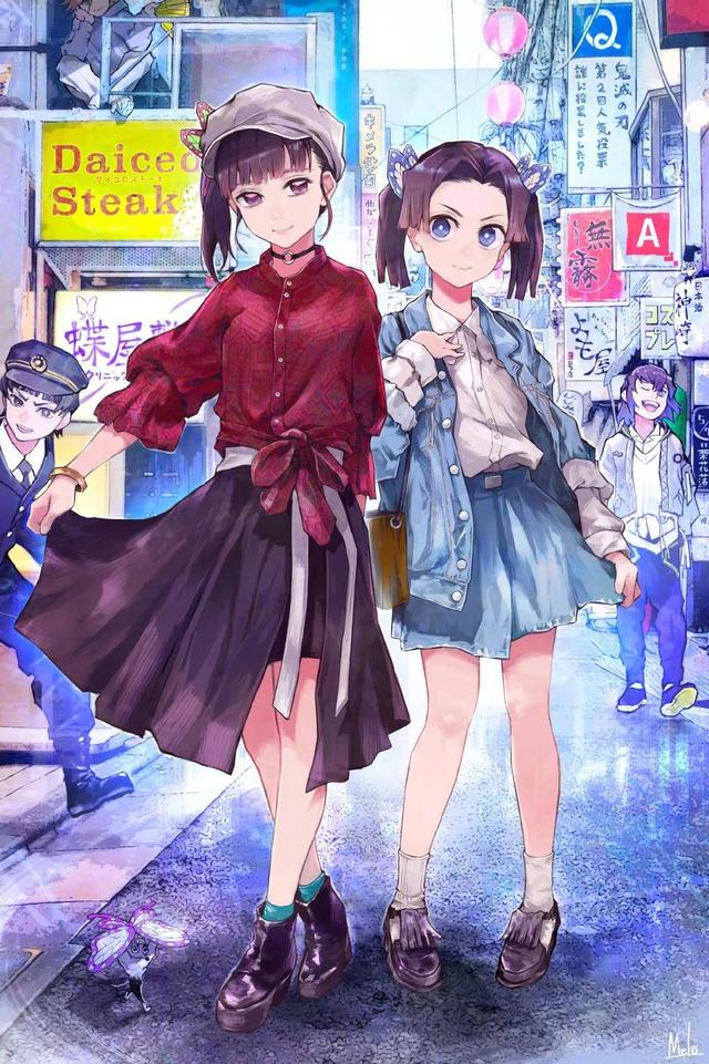 76张动漫插画,画中的女孩各有风格