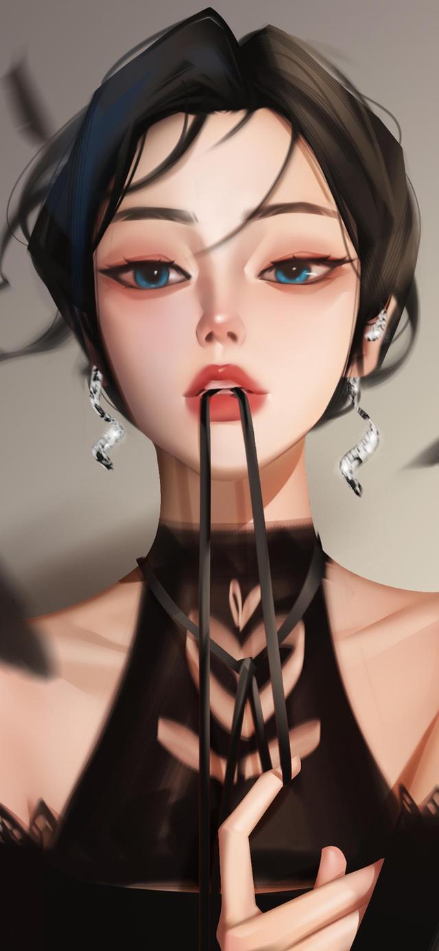 超美氛围感女生插画壁纸,是气质让你独特