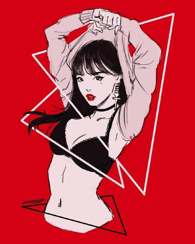 76张动漫插画,画中的女孩各有风格