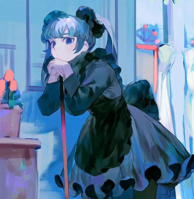 76张动漫插画,画中的女孩各有风格