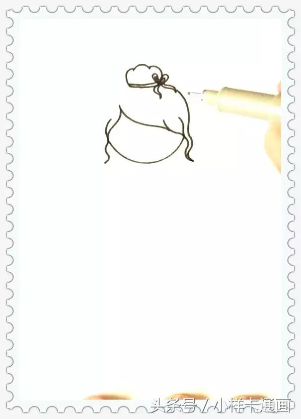 跳芭蕾舞的小女孩详细步骤图！