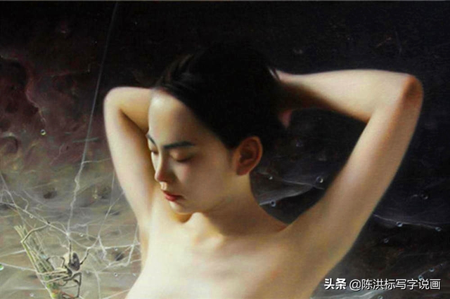 这真的不是照片?看水中少女的人体画,不仅逼真美丽而且清凉解暑