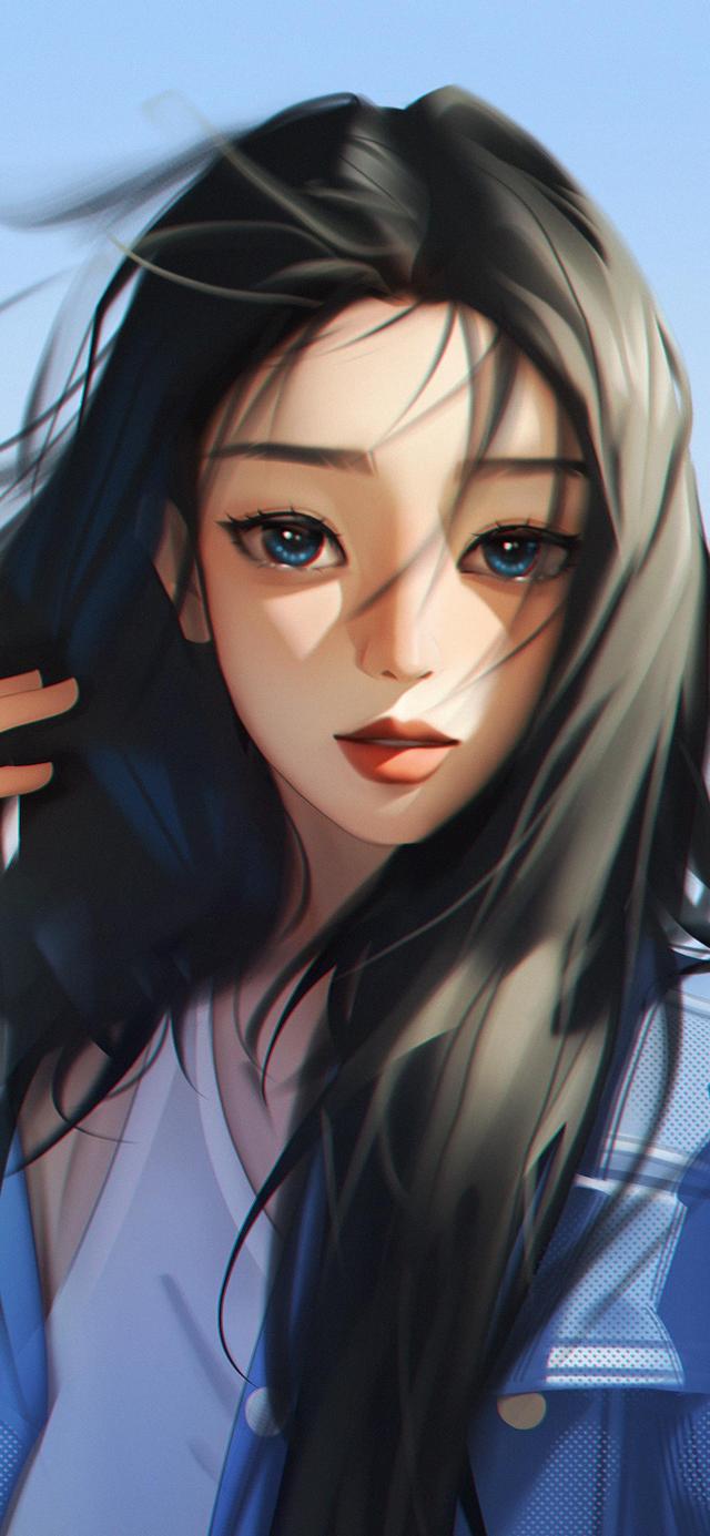 超美氛围感女生插画壁纸,是气质让你独特