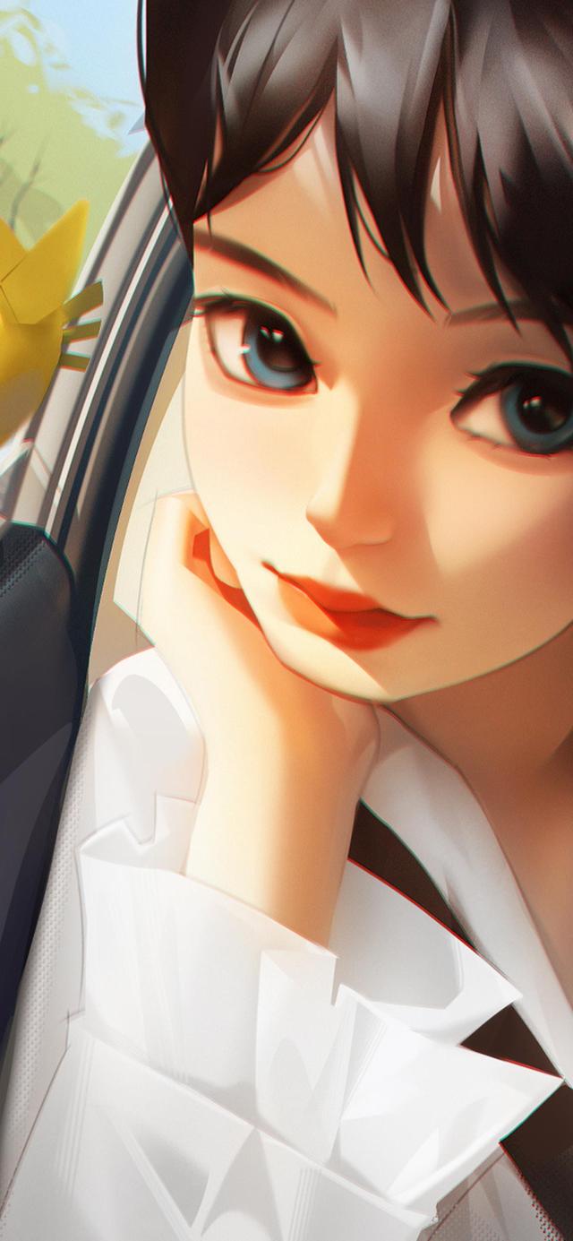 超美氛围感女生插画壁纸,是气质让你独特