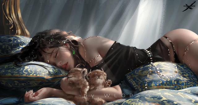 76张动漫插画,画中的女孩各有风格