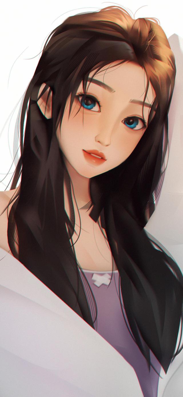 超美氛围感女生插画壁纸,是气质让你独特