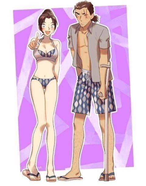 九月动漫头像:动漫cp泳装照,最后一张有彩蛋哦