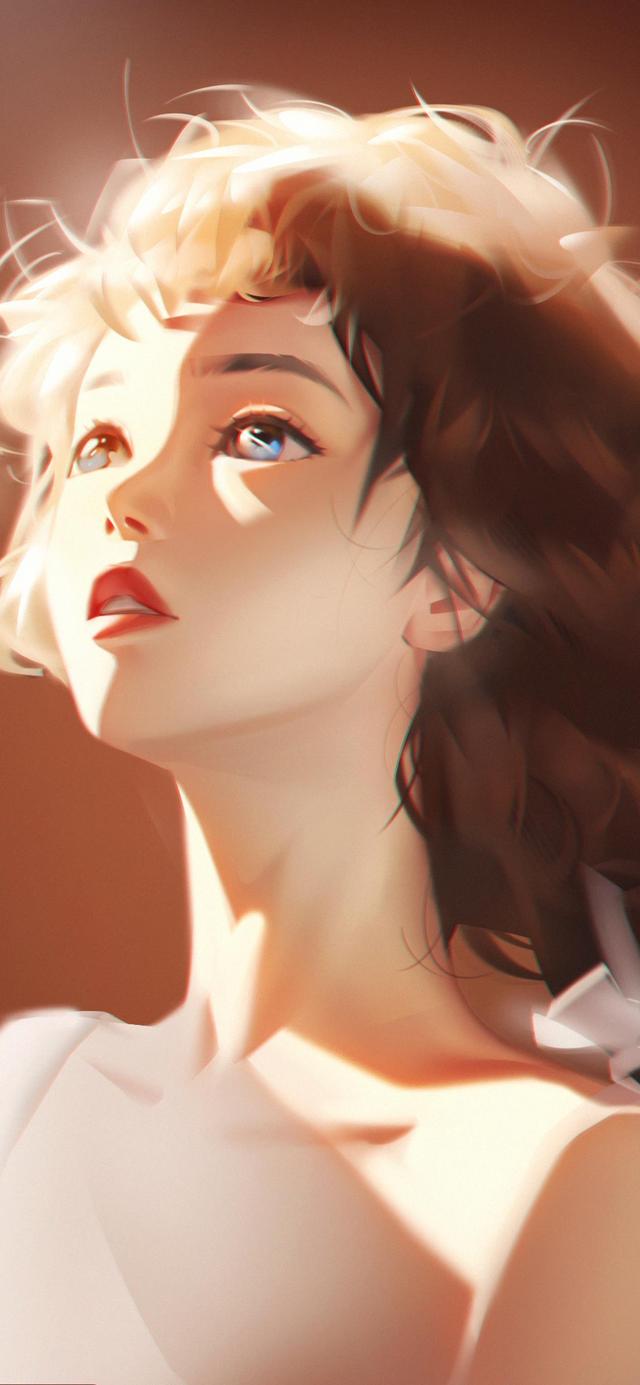 超美氛围感女生插画壁纸,是气质让你独特