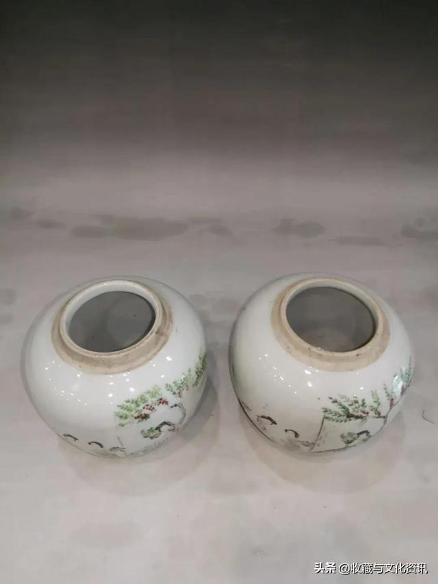 清晚期民国粉彩桃花美人罐鉴赏