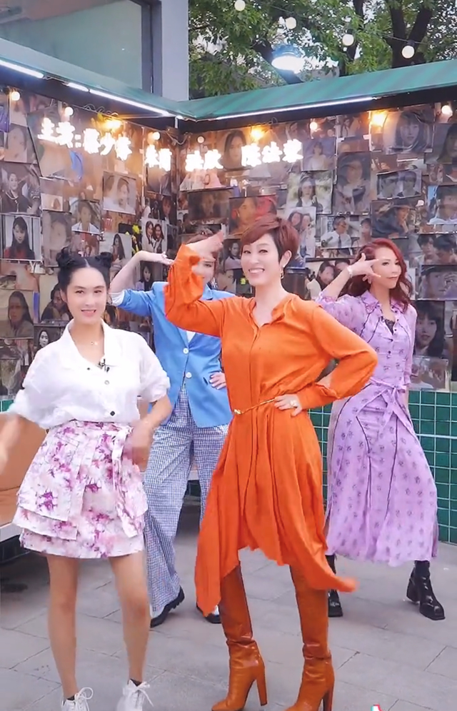 港圈四大女神齐热舞,身材纤细长腿瞩目,穿衣大胆舞姿不输女团