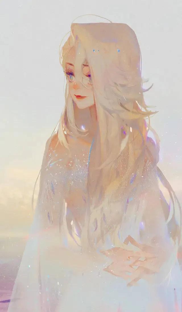 76张动漫插画,画中的女孩各有风格