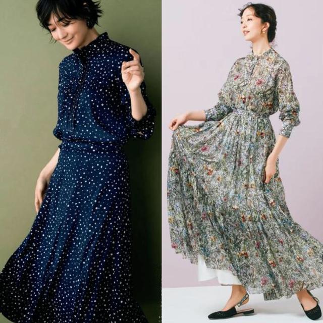 中年女人不要再穿“大花裙”了，这些小花裙更适合你，减龄显气质