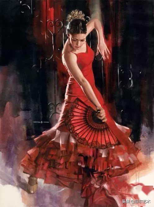 阳光般的美感，美国人体油画中那些青春靓丽的女子