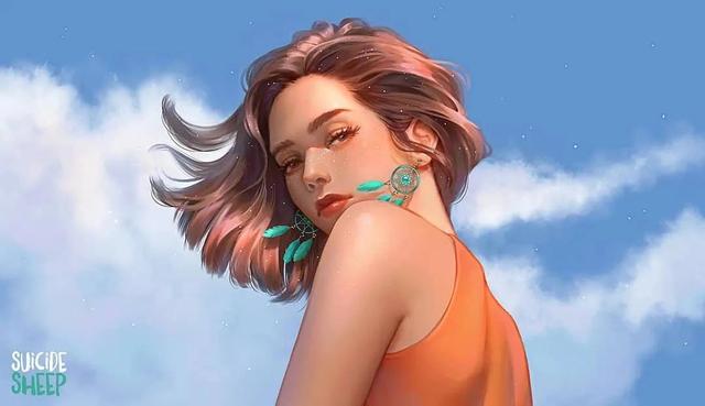 76张动漫插画,画中的女孩各有风格