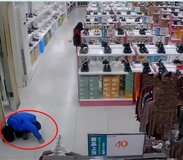 江苏美女尿急，在试衣间尿裤子里，儿子趴地偷看，不堪画面曝光