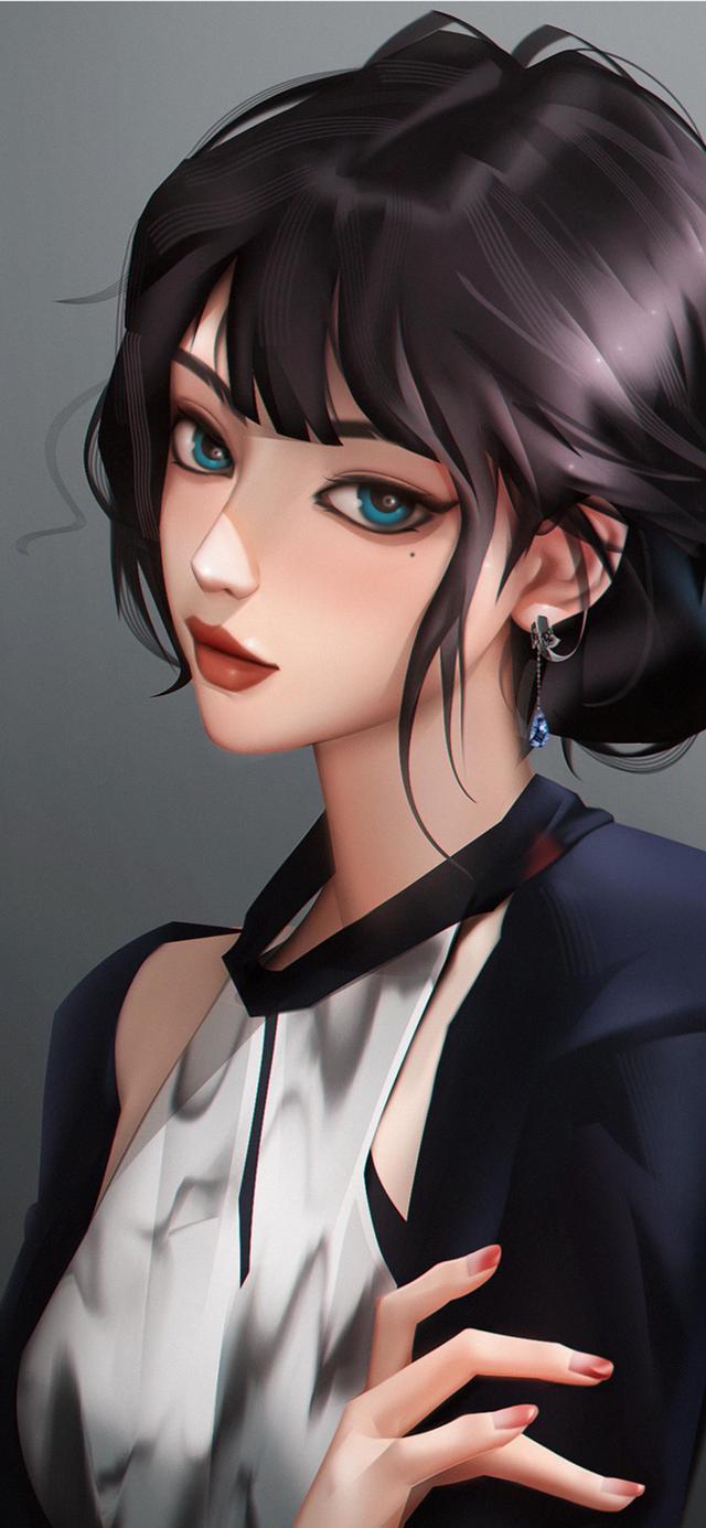 超美氛围感女生插画壁纸,是气质让你独特