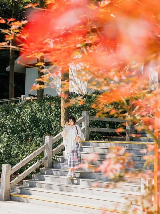 女士秋天拍美照，8种拍照姿势、技巧可以用，秋天景美人也美