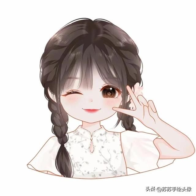 换个头像吧,呆萌可爱的女生卡通小头像,治愈你的所有好心情