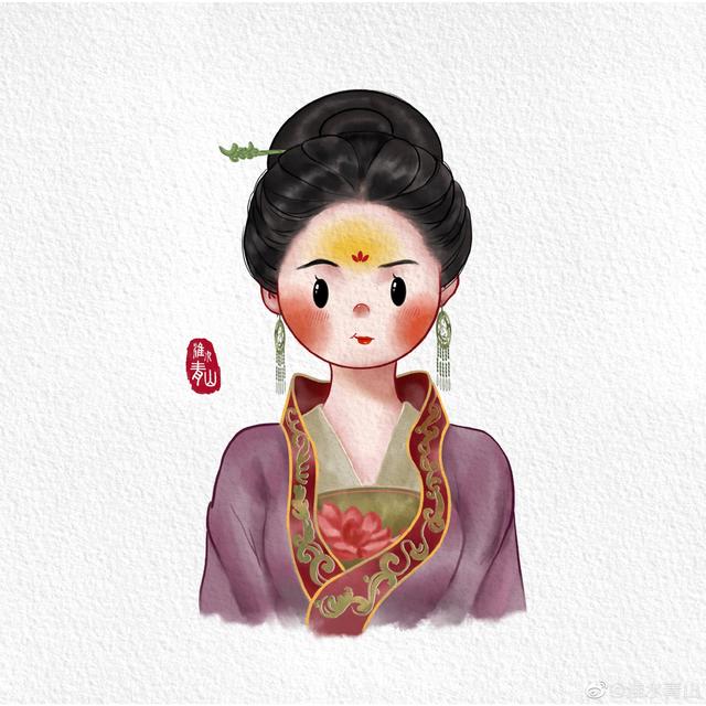 一组超可爱的Q版女生头像