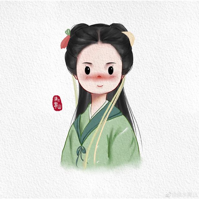 一组超可爱的Q版女生头像