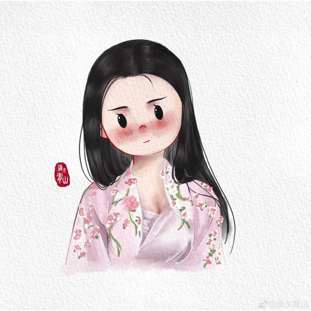 一组超可爱的Q版女生头像