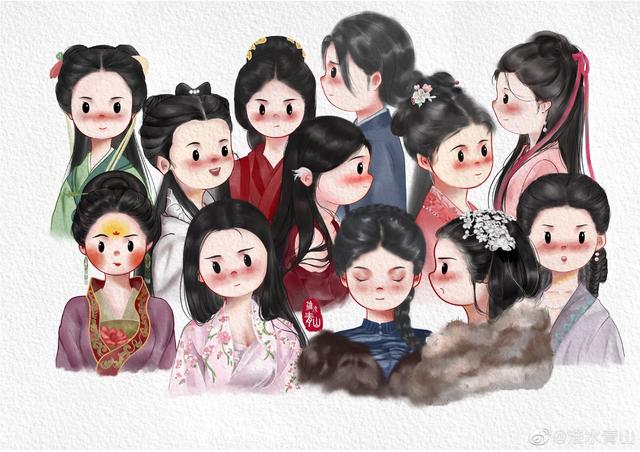 一组超可爱的Q版女生头像