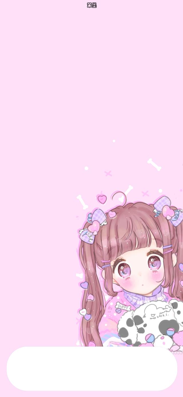 软妹动漫手机壁纸套图｜粉色少女心｜超可爱软妹粉色动漫女生头像