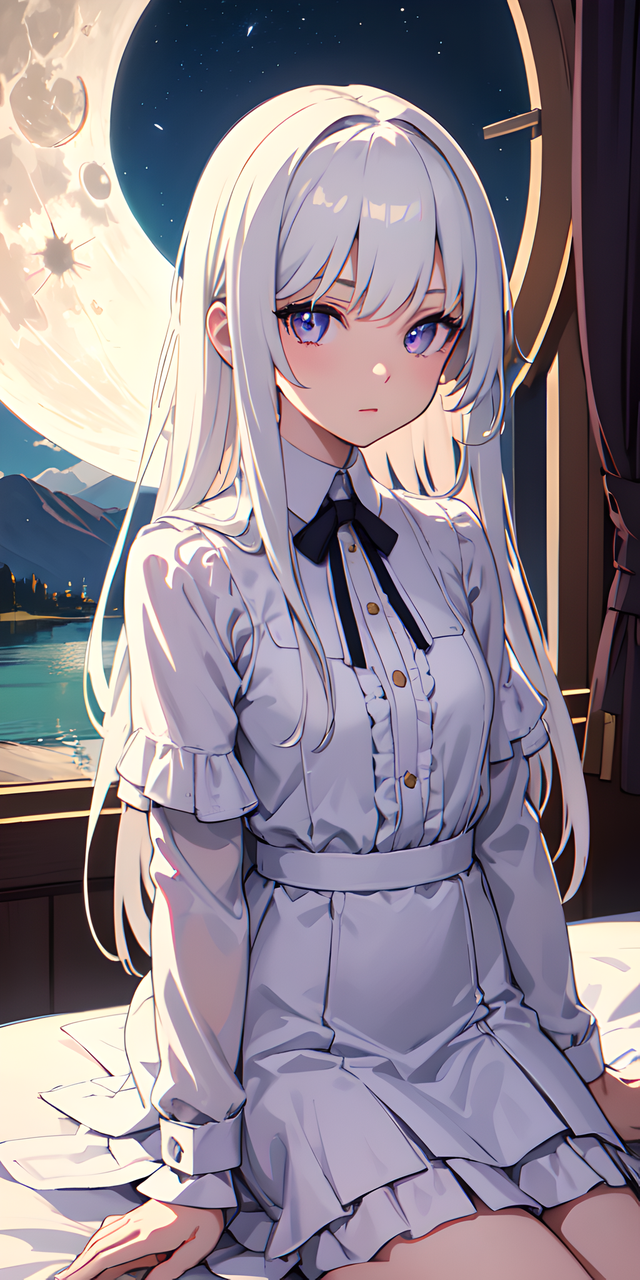 AI绘画：妩媚动人的动漫少女气质，超清画质