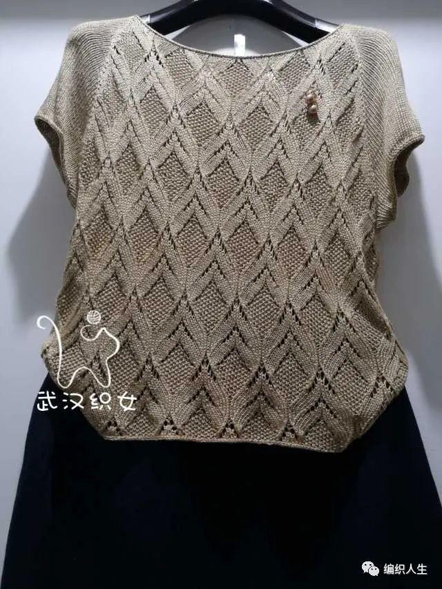 典雅精致，诗意：夏季云帛真丝女士套头衫（有编织图解）