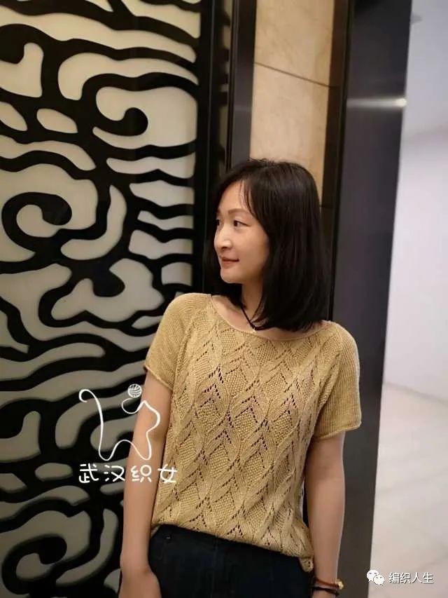 典雅精致，诗意：夏季云帛真丝女士套头衫（有编织图解）