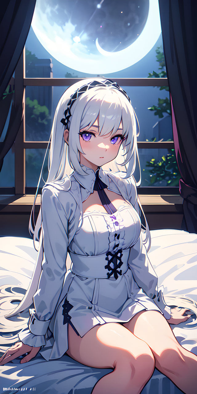 AI绘画：妩媚动人的动漫少女气质，超清画质