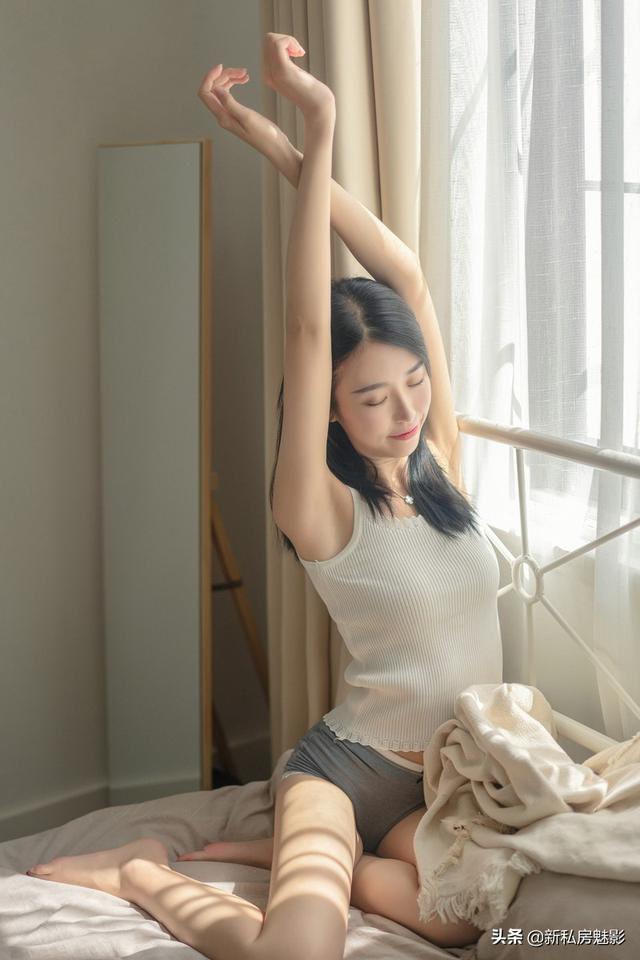 私房照，超短裤美女，长腿诱惑写真