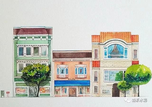 「森林系女孩」小清新水彩插画，带你走进自然的生活